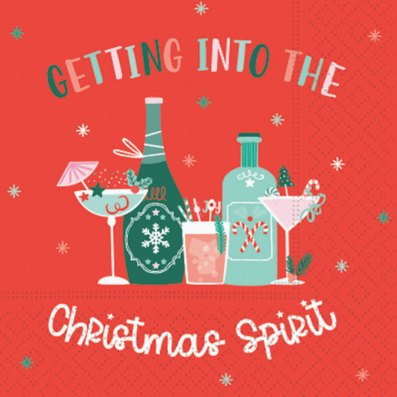 Cocktail Napkin - Getting Into the Spirits