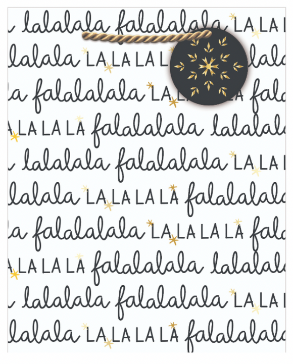 Script Fa La La La La Medium Gift Bag