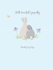 Sympathy - Hugging Bunnies