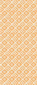 Orange Motifs Tissue Paper