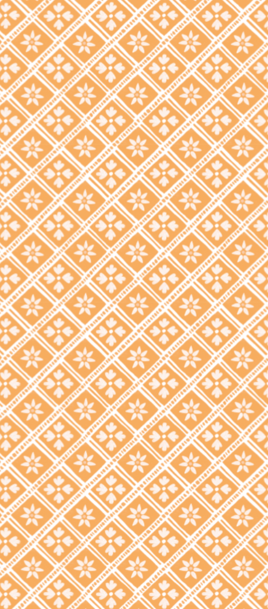 Orange Motifs Tissue Paper