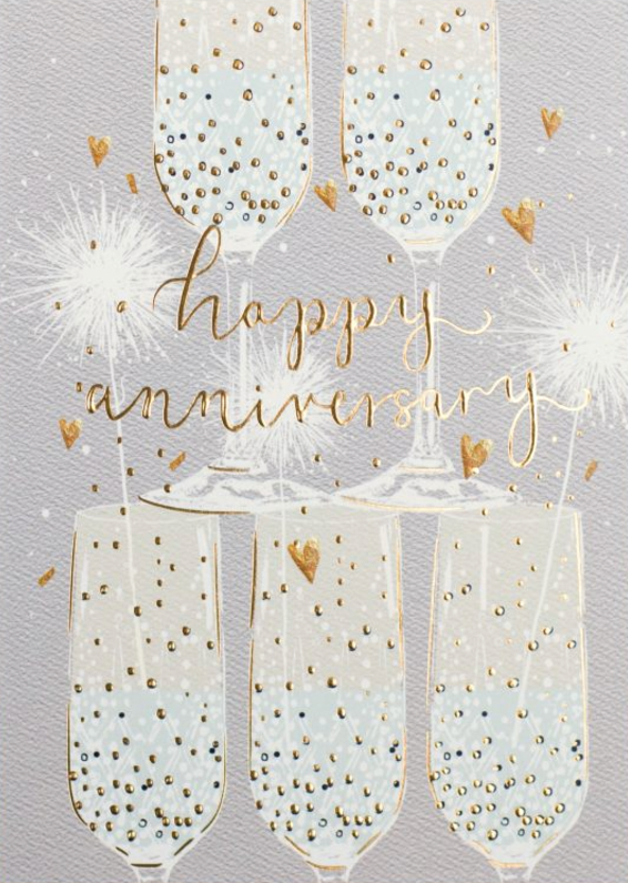 Anniversary - Champagne Glasses