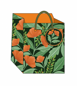 Leaves & Flowers Small Square Gift Bag