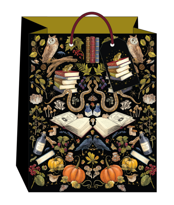 Snakes, Owls & Books Large Gift Bag