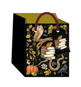 Snakes, Owls & Books Small Square Gift Bag