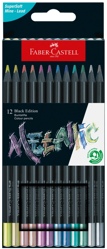 Faber-Castell Metallic 12/pk Pencil Set