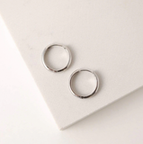 Lover's Tempo Bea 20mm Hoop Earrings: Silver