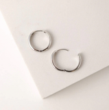 Lover's Tempo Bea 20mm Hoop Earrings: Silver