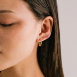 Lover's Tempo Brit Hoop Earrings: Waterproof Gold