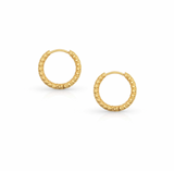 Lover's Tempo Brit Hoop Earrings: Waterproof Gold