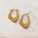 Lover's Tempo Lila Hoop Earrings: Waterproof Gold