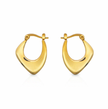 Lover's Tempo Lila Hoop Earrings: Waterproof Gold