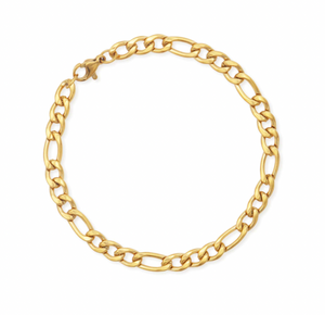 Lover's Tempo Bronte Chain Bracelet: Waterproof Gold