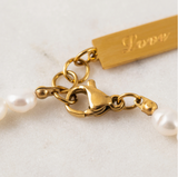 Lover's Tempo Isola Pearl Bracelet: Waterproof Gold