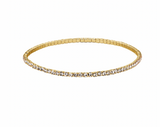 Lover's Tempo 2mm Tennis Stretch Bracelet: Gold