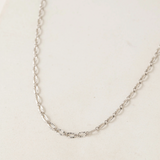 Lover's Tempo Swift Chain Necklace: Silver