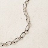 Lover's Tempo Swift Chain Necklace: Silver