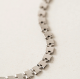 Lover's Tempo Bowie Chain Necklace: Silver