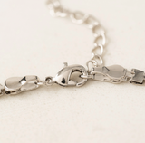 Lover's Tempo Bowie Chain Necklace: Silver