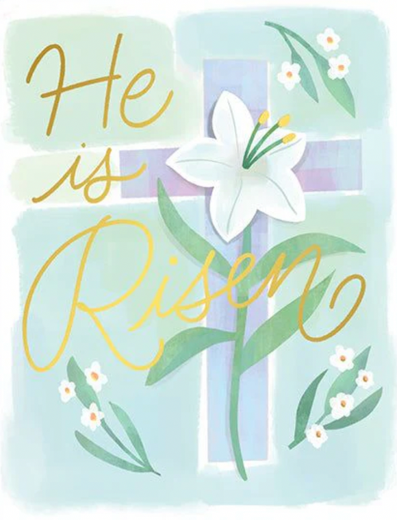 Easter - Lily Cross (with Scripture)