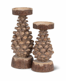 Pinecone Candle Holder