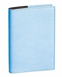 Leather Refillable Notebook - Light Blue Club