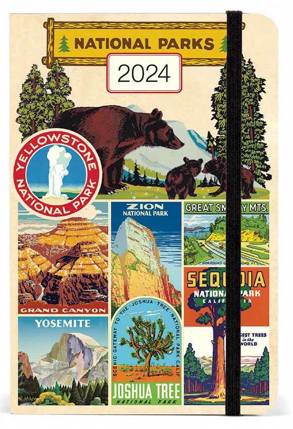 Cavallini 2024 Week to View Diary - National Parks