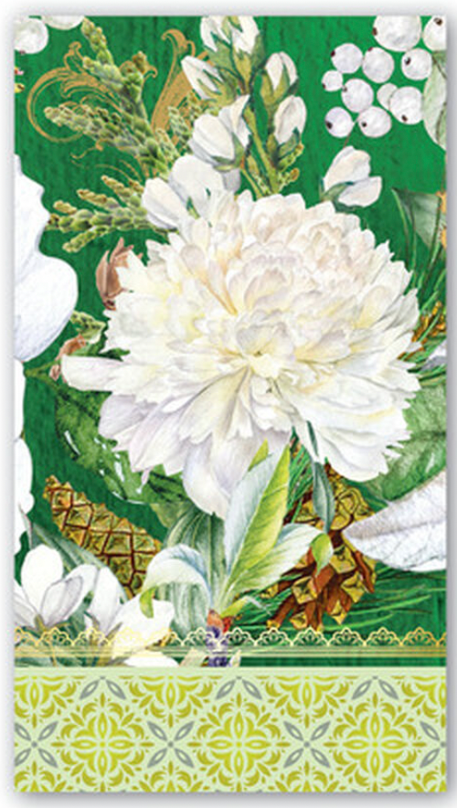 Michel Design Guest Napkin - Winter Blooms