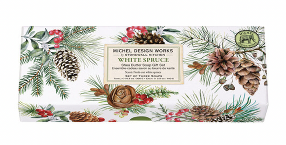 Michel Design Bar Soap Set - White Spruce