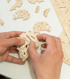 3D Wooden Puzzle - Skull