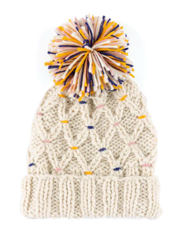 Lisle Knitted Hat - Ivory