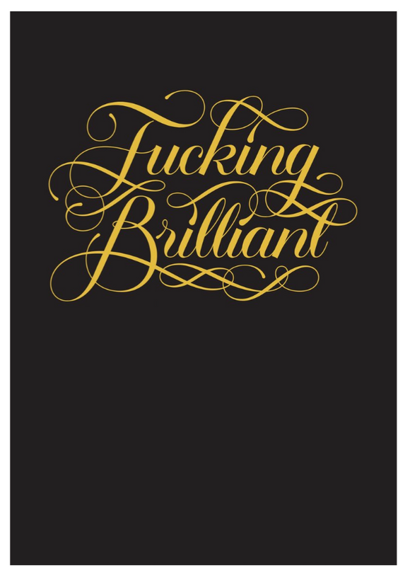Fucking Brilliant Lined Journal
