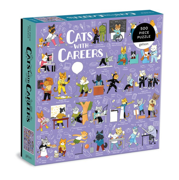500 pc Puzzle - Cats with Careers