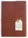 Cavallini Leather Grande Notebook - Brown