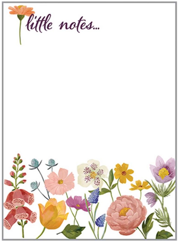 Mini Notepad - Wild Flowers