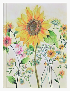 Watercolour Sunflower Lined Journal