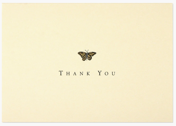 Boxed Thank You - Gold Butterfly
