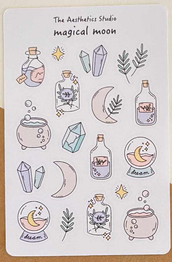 Magical Moon Sticker Sheet
