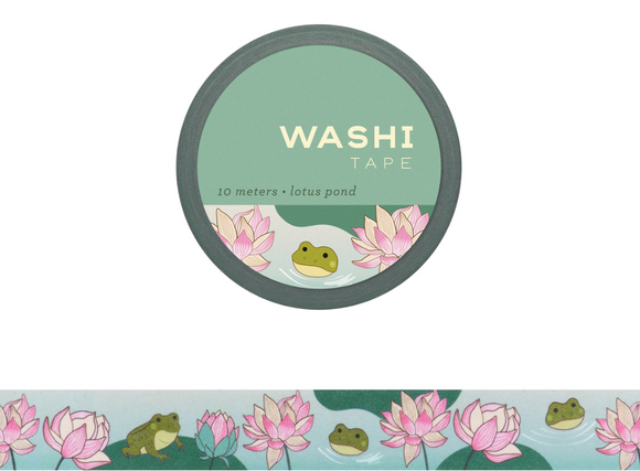 Washi Tape - Lotus Pond