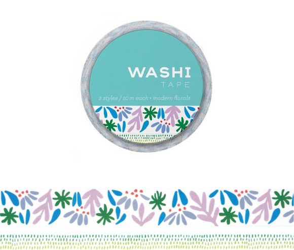 Washi Tape Double Roll - Modern Florals