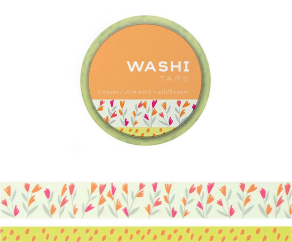 Washi Tape Double Roll - Wildflowers