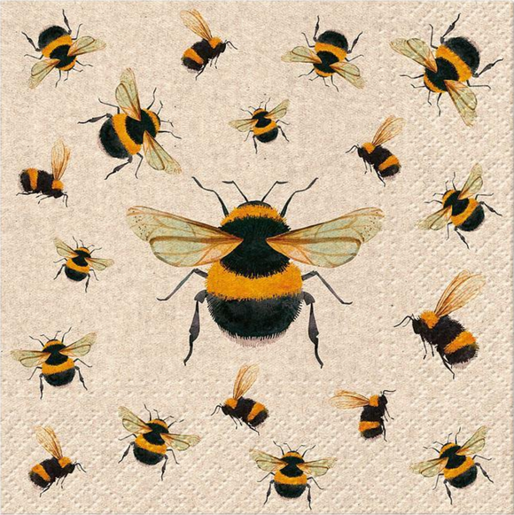 Cocktail Napkin - Bees