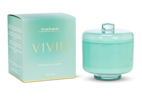 Vivid Pedestal Candle - French Pear