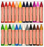 24 Beeswax Crayons