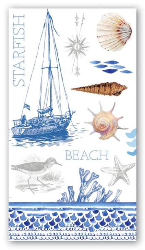 Michel Design Guest Napkin - The Shore A