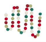 Pom Pom Garland - Red Green White