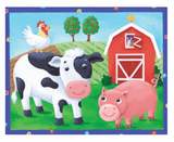 12 pc Pouch Puzzle - Farm Animals