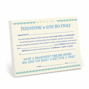 Permission to Give NO F's Insight Cards