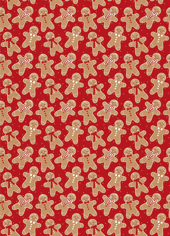 Gingerbread Men Roll Wrap