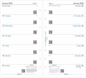 Personal 2025 Week on One Pages Diary